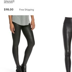 Spanx Faux Leather Leggings XSP